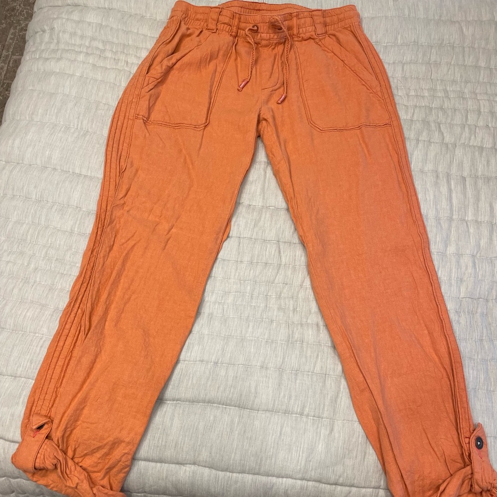 Hei Hei Salmon Cotton Cargo Pant